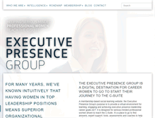 Tablet Screenshot of executivepresencegroup.com